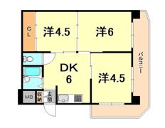 フォルム六甲道の間取り画像