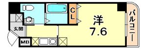 クレアール神戸の間取り画像