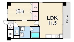レジーナウエスト武庫之荘の間取り画像