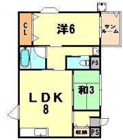 グランディア旗塚通の間取り画像