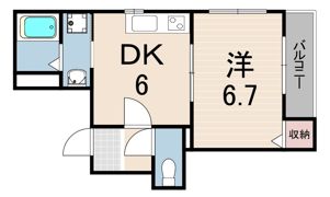 メリアハイツの間取り画像