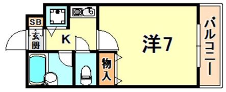シャトラン弓木壱番館の間取り画像