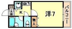 シャトラン弓木壱番館の間取り画像