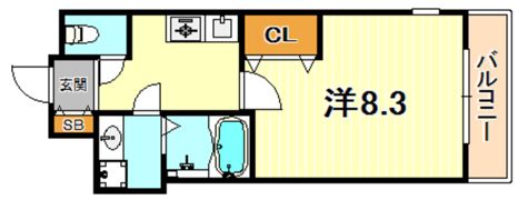 グランデ六甲道の間取り画像