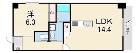 レーヴメゾン出屋敷の間取り画像