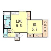 クリエオーレ大物町の間取り画像