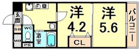 プレステージ立花の間取り画像