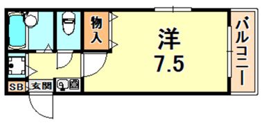 シャトラン弓木弐番館の間取り画像