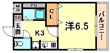 ヴァロンデペッシュ大石の間取り画像