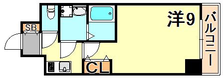 S-RESIDENCE神戸磯上通の間取り画像