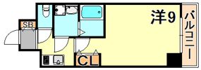 S-RESIDENCE神戸磯上通の間取り画像