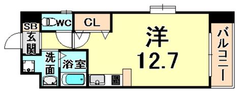メルベーユ立花の間取り画像