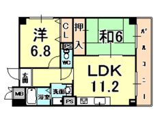 メゾン・ドュウの間取り画像