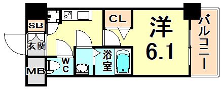 レジュールアッシュアーバンゲートの間取り画像