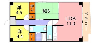 エテルノ神戸の間取り画像