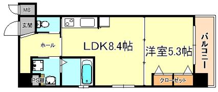 プリオーレ三宮の間取り画像