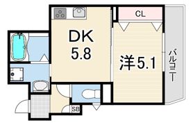 クリエオーレ梶ヶ島の間取り画像