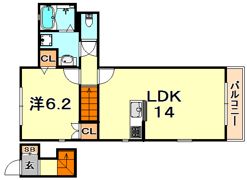 アクエルド野崎通の間取り画像