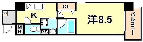 ヘスティア神戸の間取り画像