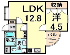 武庫之荘フレックス3の間取り画像