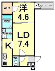 フジパレス東桜木町ウエストの間取り画像