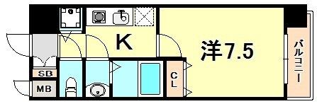 KDXレジデンス三宮の間取り画像