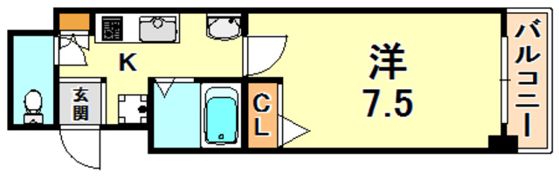 グランディア ミ・アモーレ六甲道の間取り画像