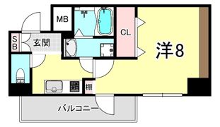 レジデンス三宮ラインの間取り画像