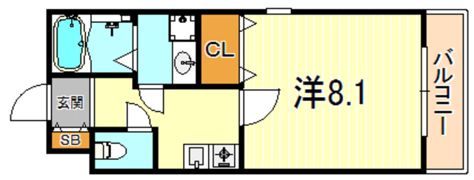 グランデ六甲道の間取り画像