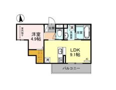 グリューネ武庫之荘の間取り画像