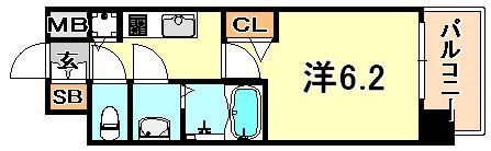 ララプレイス神戸西元町の間取り画像