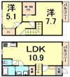 リバーサイドコートの間取り画像