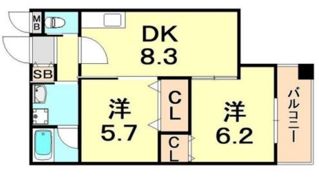 ドルチェ・ヴィータ新神戸の間取り画像