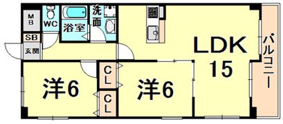 ソーテルヌ弐番館の間取り画像