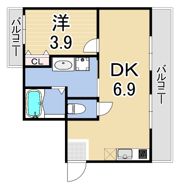 MISTRAL住吉駅前の間取り画像