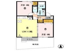 ライフランドスケープ A棟の間取り画像