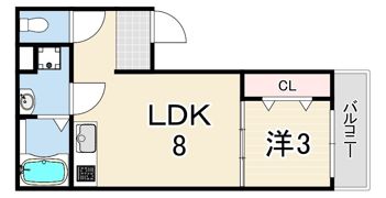 リュミエール道意の間取り画像