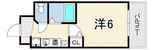 エステムコート神戸ハーバーランド前の間取り画像