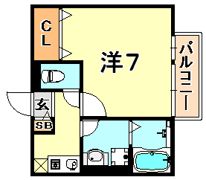 シャルマンコート北野の間取り画像