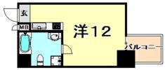 イーストヴィレッジ三宮の間取り画像
