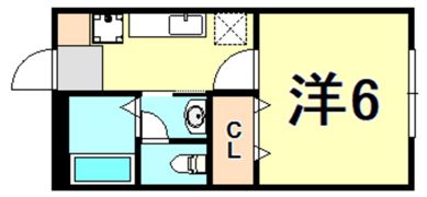 ウインデイア中山手 Bの間取り画像