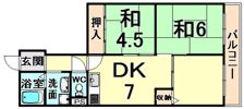 サンロイヤル塚口の間取り画像