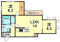 フェーブ六甲の間取り画像