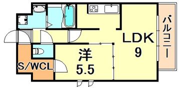 S-RESIDENCE神戸磯上通の間取り画像
