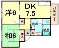 ホワイトヴィラ弐番館の間取り画像