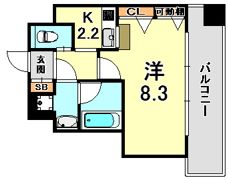 アーバネックス神戸水木通の間取り画像