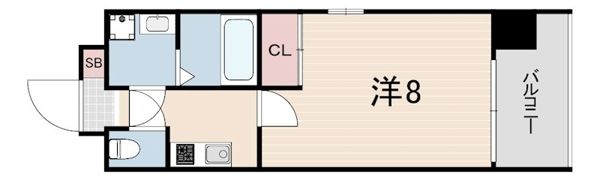 ウエンズ神戸の間取り画像