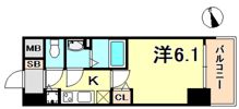 プレサンスジェネ新神戸ステーションフロントの間取り画像