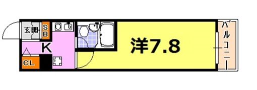 アスライフ湊川公園の間取り画像