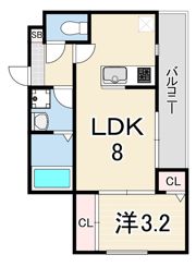 エハコ日暮通の間取り画像